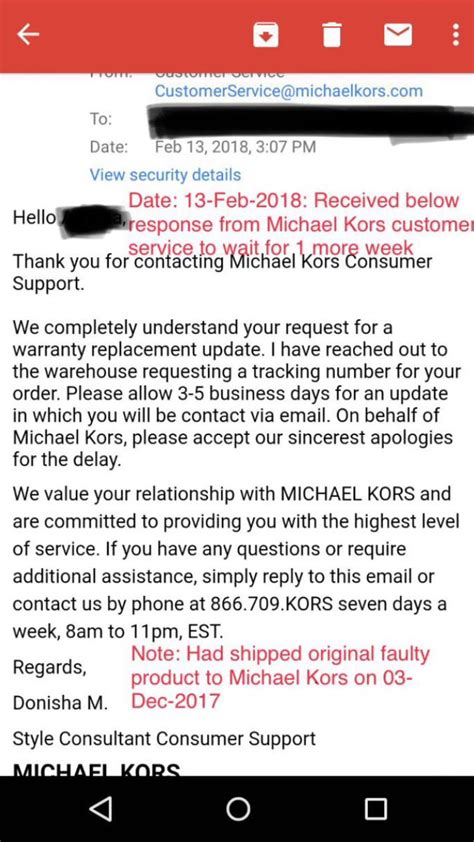 michael kors europe customer service email|contact Michael Kors customer service.